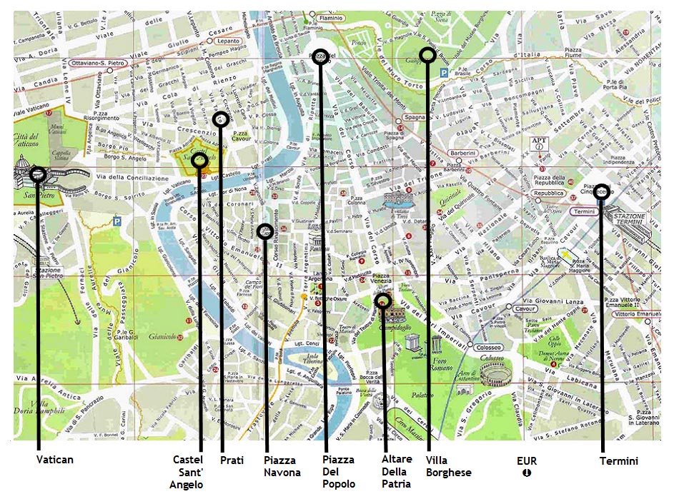 Map of Rome